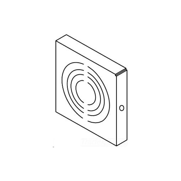 Nvent Hoffman WIREWAY TYPE 1 CLOSURE, PLATE/K 4.00X4.00 STEEL GRAY F44GCP - main